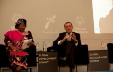 CGDC President Stoyanov and Malawi President H.E. Joyce Banda at the Global Development Summit