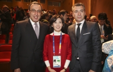 President Stoyanov, Na Kyung Won - Chair of the Special Olympics World Winter Games Organizing Committee and Stamen Stantchev
