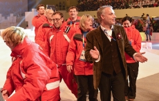 CGDC Managing Director Oliver Sodeik with Team Monaco at the Special Olympics Opening  Ceremony