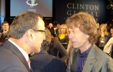 President Stoyanov and Mick Jagger