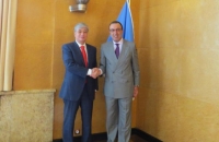 President Stoyanov meets DG Tokayev at UNOG